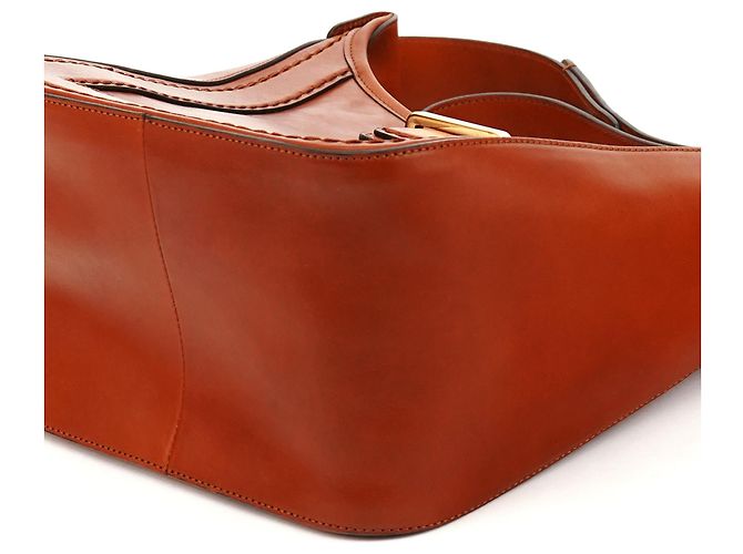 Chloé Bolsa de ombro em couro castanho claro com fivela - vista 8