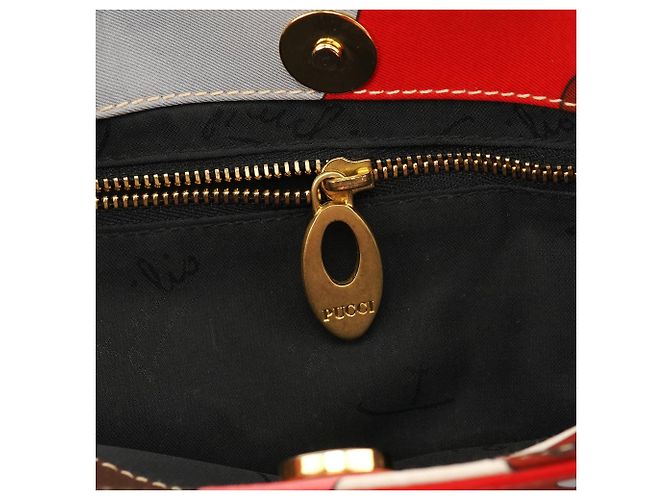 Emilio Pucci Saco Tote com Estampa Geométrica Abstrata Multicor - vista 12