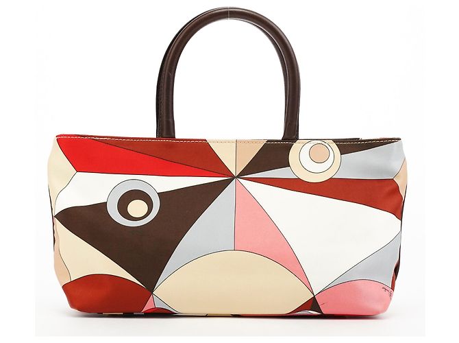 Emilio Pucci Saco Tote com Estampa Geométrica Abstrata Multicor - vista 3