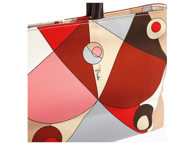 Emilio Pucci Saco Tote com Estampa Geométrica Abstrata Multicor - vista 6