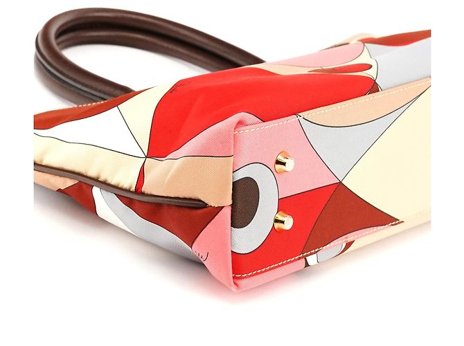 Emilio Pucci Saco Tote com Estampa Geométrica Abstrata Multicor - vista 7