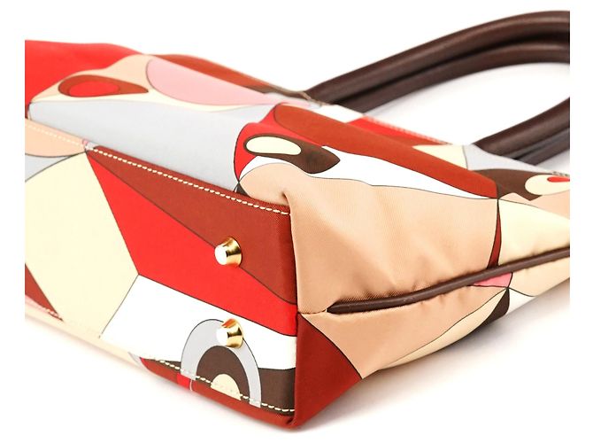 Emilio Pucci Saco Tote com Estampa Geométrica Abstrata Multicor - vista 8