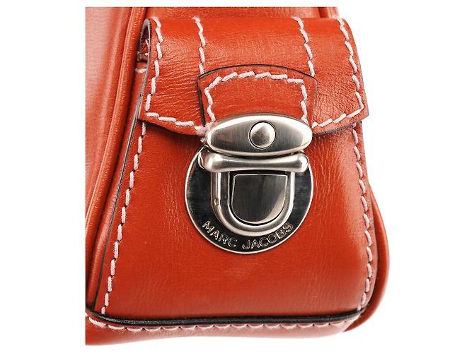 Marc Jacobs Borsa a tracolla Blake multi-tasche in pelle arancione - vista 6