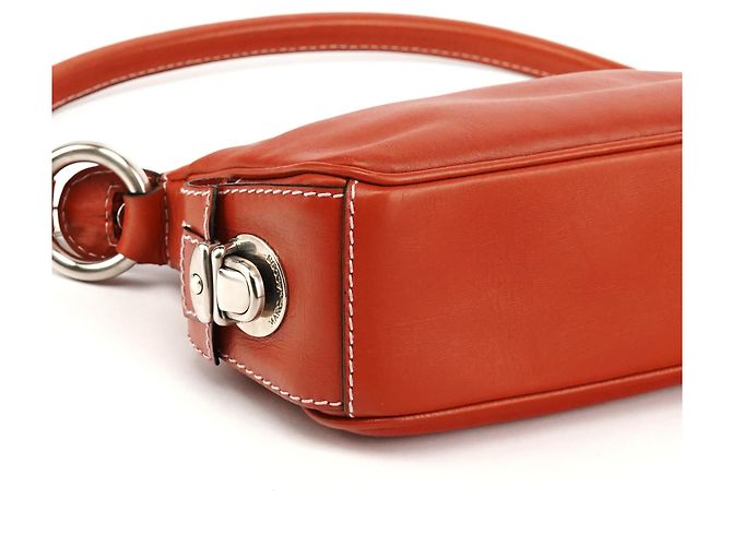 Marc Jacobs Borsa a tracolla Blake multi-tasche in pelle arancione - vista 8