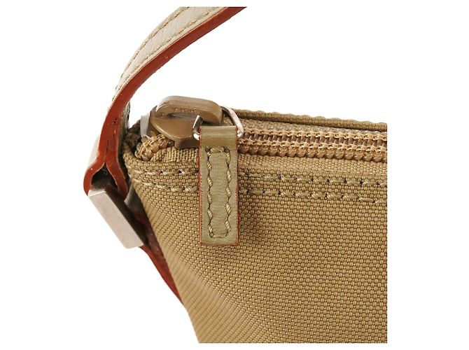 Gucci 039 1103 Khaki Canvas Boat Pochette - vista 8