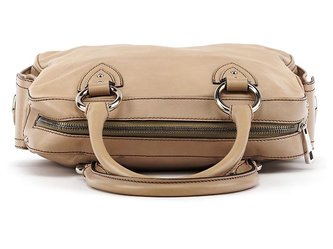 Marc Jacobs Borsa Bowling Blake in pelle beige - vista 4