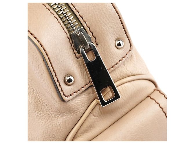 Marc Jacobs Borsa Bowling Blake in pelle beige - vista 7