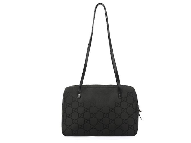 Gucci 96049 Borsa Tote in Nylon GG Nero - vista 3