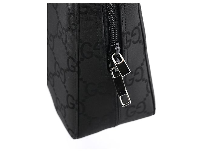 Gucci 96049 Borsa Tote in Nylon GG Nero - vista 6