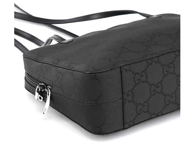 Gucci 96049 Borsa Tote in Nylon GG Nero - vista 7