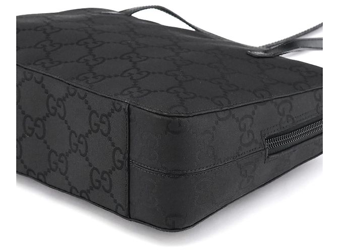 Gucci 96049 Borsa Tote in Nylon GG Nero - vista 8