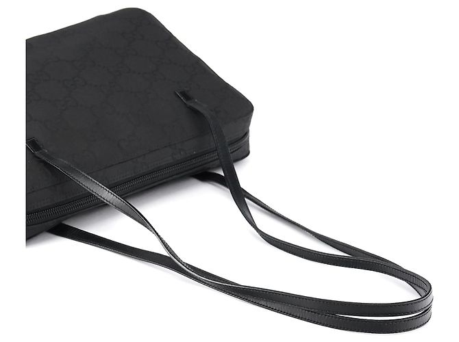 Gucci 96049 Borsa Tote in Nylon GG Nero - vista 9
