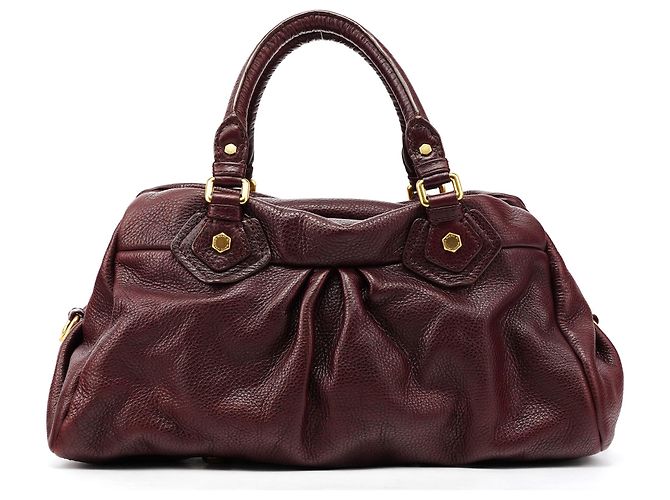 Marc by Marc Jacobs Borsa 2-Way Classic Q in pelle bordeaux - vista 3