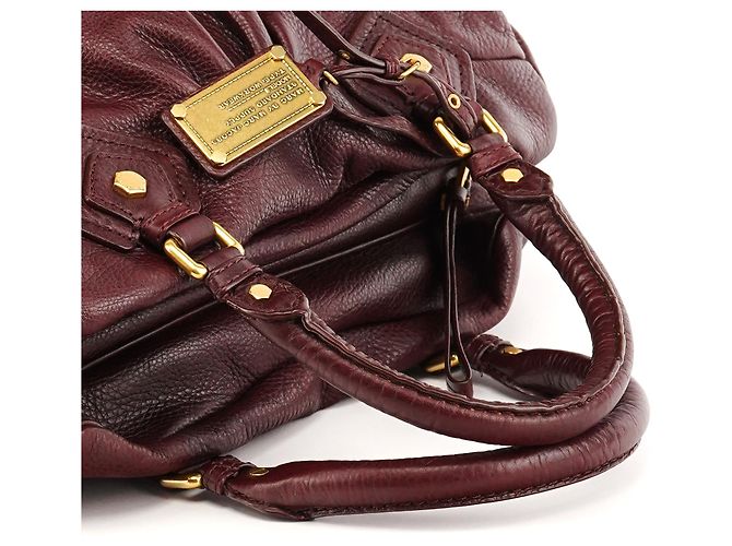 Marc by Marc Jacobs Borsa 2-Way Classic Q in pelle bordeaux - vista 9