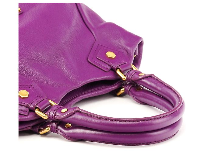 Marc by Marc Jacobs Borsa 2-Way Classic Q Fran in pelle viola - vista 10
