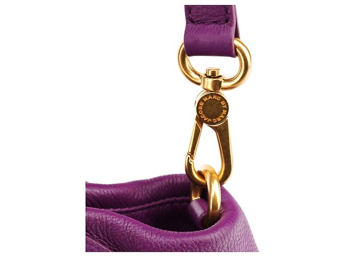 Marc by Marc Jacobs Borsa 2-Way Classic Q Fran in pelle viola - vista 11
