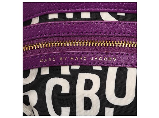 Marc by Marc Jacobs Borsa 2-Way Classic Q Fran in pelle viola - vista 12