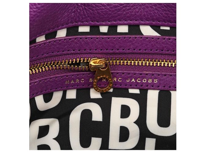 Marc by Marc Jacobs Borsa 2-Way Classic Q Fran in pelle viola - vista 13