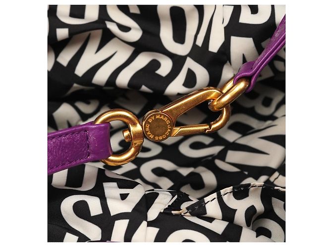 Marc by Marc Jacobs Borsa 2-Way Classic Q Fran in pelle viola - vista 15