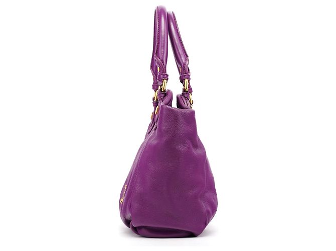 Marc by Marc Jacobs Borsa 2-Way Classic Q Fran in pelle viola - vista 2