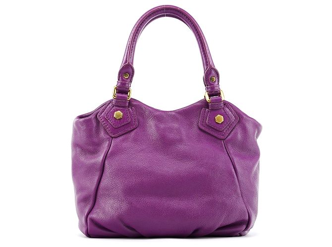 Marc by Marc Jacobs Borsa 2-Way Classic Q Fran in pelle viola - vista 3
