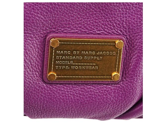 Marc by Marc Jacobs Borsa 2-Way Classic Q Fran in pelle viola - vista 6