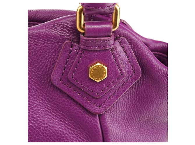 Marc by Marc Jacobs Borsa 2-Way Classic Q Fran in pelle viola - vista 7