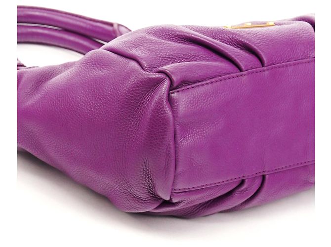 Marc by Marc Jacobs Borsa 2-Way Classic Q Fran in pelle viola - vista 8