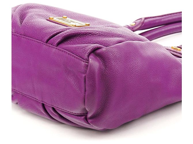 Marc by Marc Jacobs Borsa 2-Way Classic Q Fran in pelle viola - vista 9