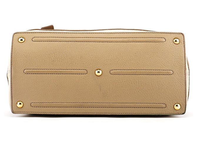 Yves Saint Laurent 229680 Borsa Muse Two in pelle Taupe - vista 5