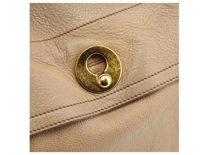 Yves Saint Laurent 229680 Borsa Muse Two in pelle Taupe - vista 6