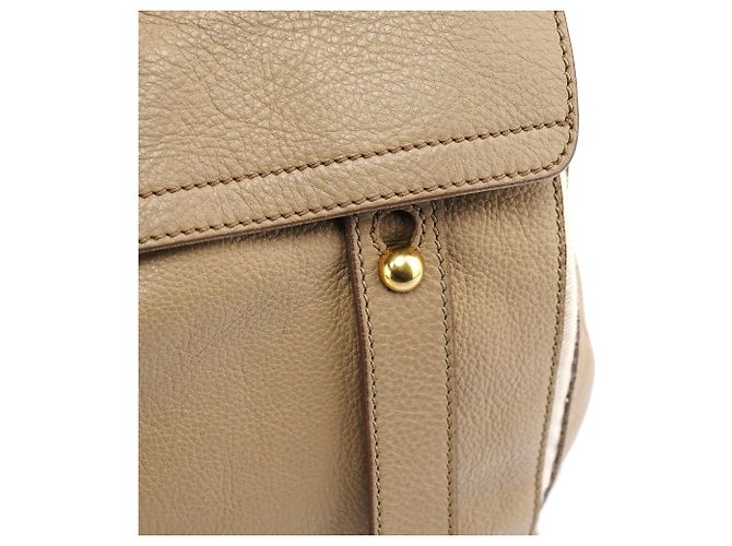 Yves Saint Laurent 229680 Borsa Muse Two in pelle Taupe - vista 7