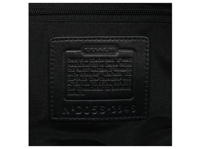 Coach Borsa Tote Soho 3646 Black Signature Canvas - vista 10