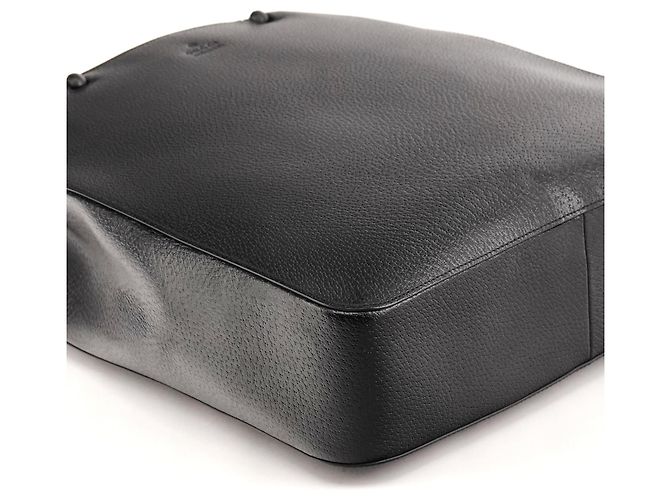 Bamboo Gucci 002 1059 Borsa a mano in pelle nera con manico in bambù - vista 7