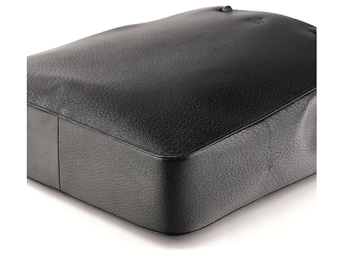 Bamboo Gucci 002 1059 Borsa a mano in pelle nera con manico in bambù - vista 8
