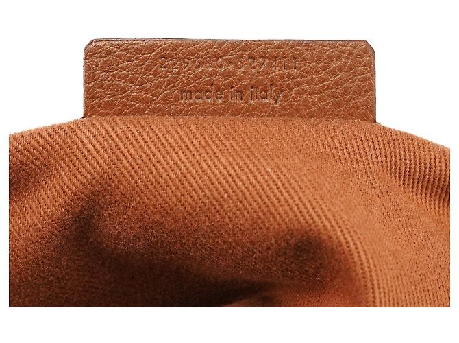 Yves Saint Laurent Borsa Muse Two in pelle marrone chiaro - vista 15