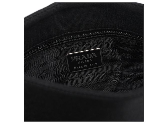 Prada Borsa a tracolla Swing Chain in Tessuto nera - vista 10