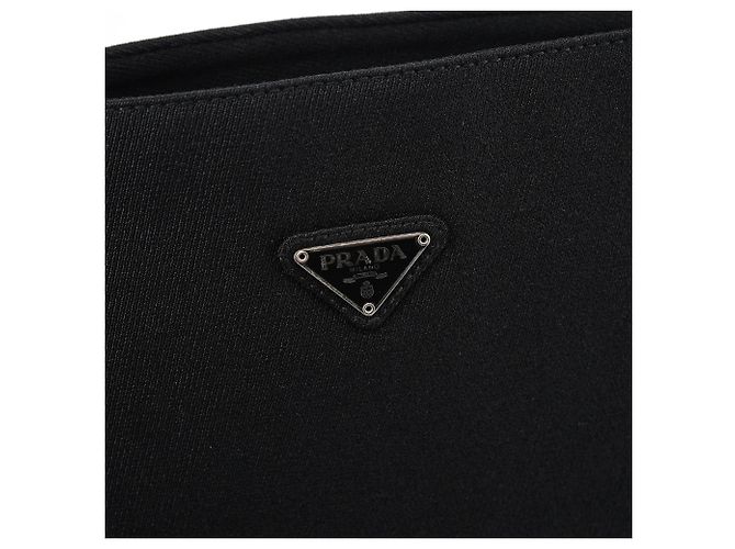 Prada Borsa a tracolla Swing Chain in Tessuto nera - vista 5