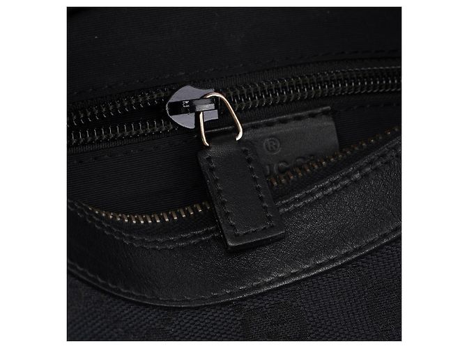 Gucci 019 0537 Black GG Pocket Shoulder Bag - vista 13