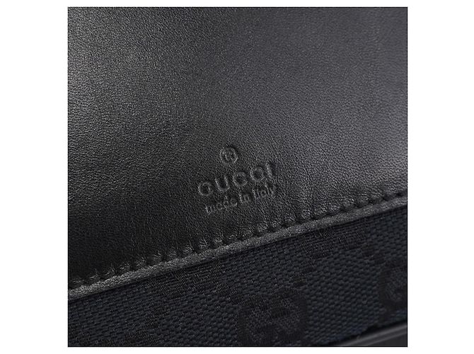 Gucci 019 0537 Black GG Pocket Shoulder Bag - vista 15