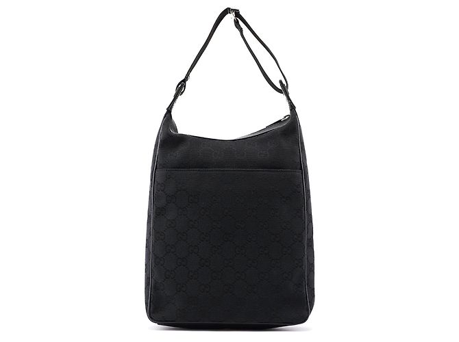 Gucci 019 0537 Black GG Pocket Shoulder Bag - vista 3