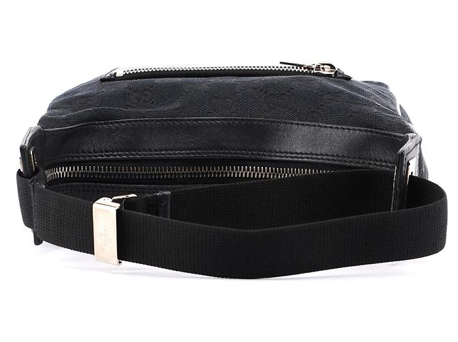 Gucci 019 0537 Black GG Pocket Shoulder Bag - vista 4