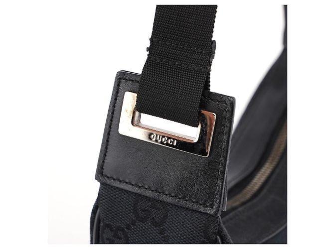 Gucci 019 0537 Black GG Pocket Shoulder Bag - vista 7