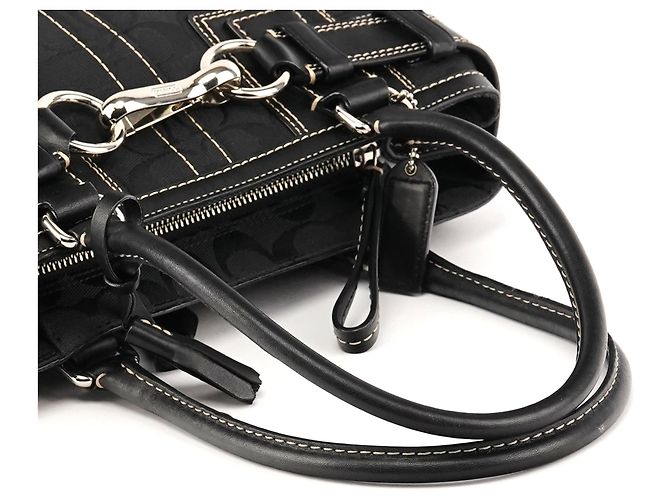 Coach 10245 Borsa Tote Black Signature Hamptons - vista 10
