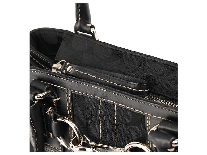 Coach 10245 Borsa Tote Black Signature Hamptons - vista 11