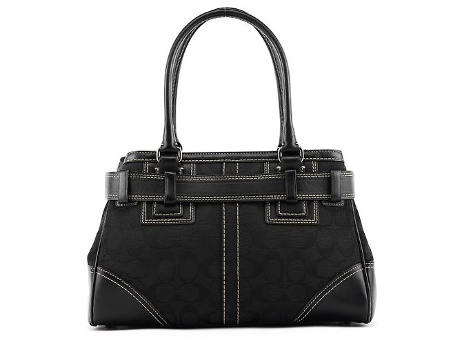Coach 10245 Borsa Tote Black Signature Hamptons - vista 3