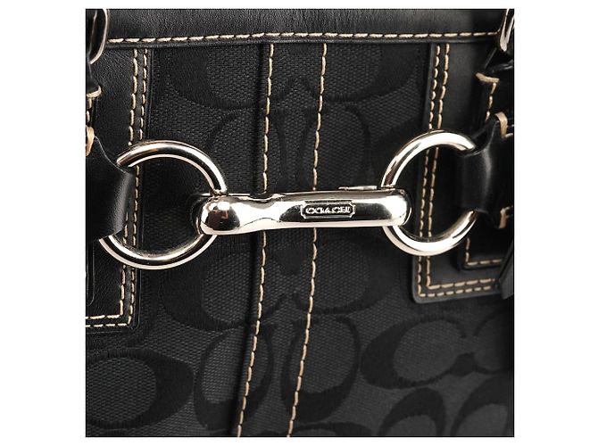 Coach 10245 Borsa Tote Black Signature Hamptons - vista 5