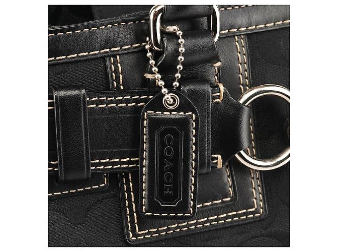 Coach 10245 Borsa Tote Black Signature Hamptons - vista 7