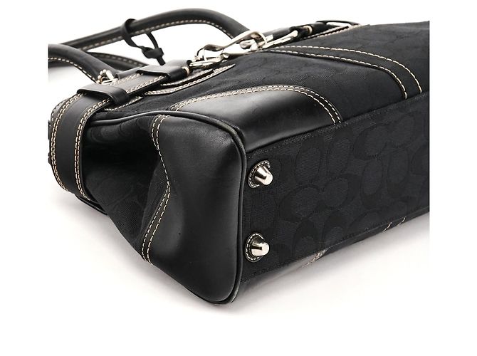 Coach 10245 Borsa Tote Black Signature Hamptons - vista 8