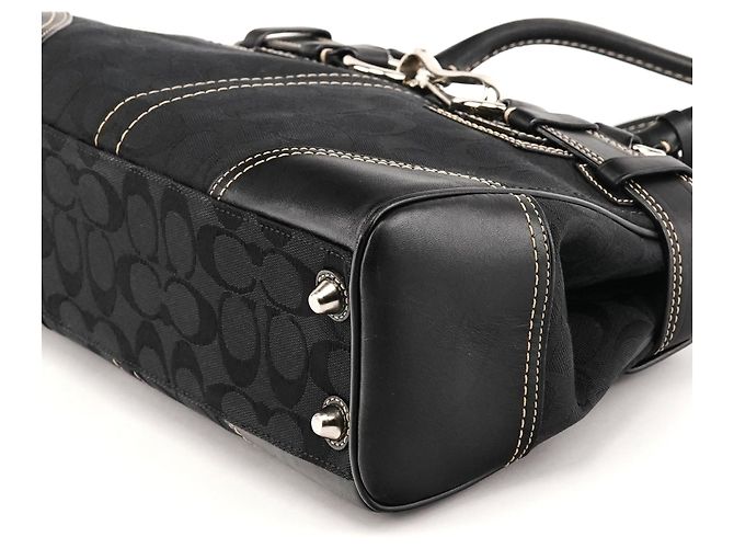 Coach 10245 Borsa Tote Black Signature Hamptons - vista 9